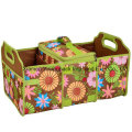 Custom Flower Print Collapsible Trunk Organizer and Cooler