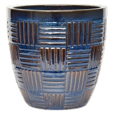 Ceramic Wholesale Round Barcode Pot Ceramic Flower Pots