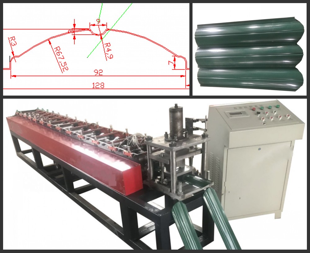 Metal Fence Roll Forming Machine Drawing