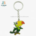 Free Sample Custom Alloy Promotional Colorful Parrot Keychain for Sf