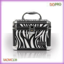 Kleine Größe Zebra Muster Metall Fällen für Make-up (SACMC139)