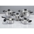 10-Piece Kitchenware /Cookware Set with Glass Lid