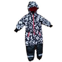 Letter Hooded Reflective Waterproof Jumpsuits/Overall/Raincoat for Baby/Children