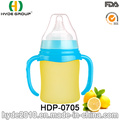 250ml BPA Free vidro bebê mamadeira, segurança vidro quente mamadeira de leite (HDP-0705)