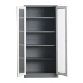 2 Door Glass Door Black storage Cabinets