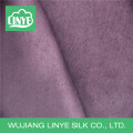 plain dyeing 100% polyester woven suede fabric