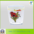 Printing Flower Tea Cup High Quality Glassware Kb-Hn0760