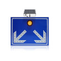 aluminum LED flashing light solar traffic road sign