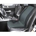 Cojín de asiento de coche de masaje de calor negro con terapia lumbar