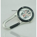 Man Belt Loop Carabiner Clip on Watch Compass