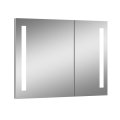 Bi-View Recessed Design Bathroom Vanity Led Mirror Cabinet