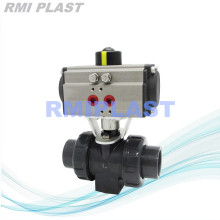 PVC Pneumatic Ball Valve Double Acting PN10