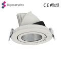 100lm/W CRI80 CRI90 20W 30W 40W Gimble COB LED Downlight with 130mm Cut out