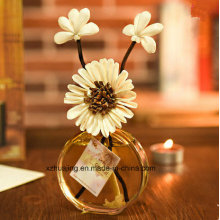 50ml Empty Oval Flower Aroma Reed Diffuser Glass Bottle