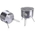 Easy Carry Stainless Steel Camping Stove Backing Stove