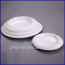 chaozhou porcelain factory wide porcelain round deep plate soup plate