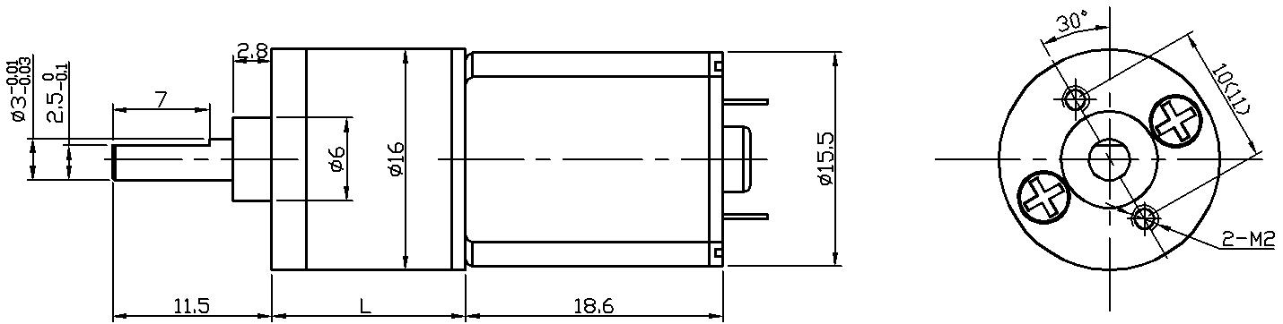 dc direct gear motor