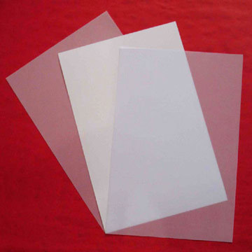 Матовый матовый прозрачный пластиковый лист для складной коробки