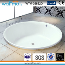 Big Round High Quality Simple Drop-in Bathtub (WTM-02832D)