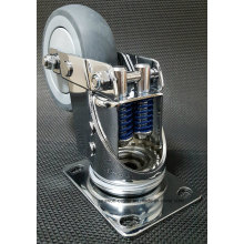 Shock Proof TPR Caster - Seawon - Double Spring