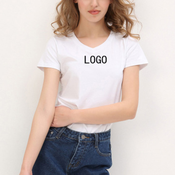 Großhandel kundenspezifische damen baumwolle gedruckte t-shirts