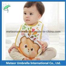 OEM Promotion Gift Printing Waterproof 3D Cartoon PEVA Baby Bibs