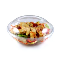 Transparente runde Kunststoff Instant Food Container mit Deckel