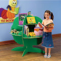 Pop Wood Display Stand for Books, Advertising Display Shelf