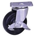 50mm light duty hard rubber wheel casters