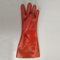 Rust PVC resin Sandy finish Protective gloves