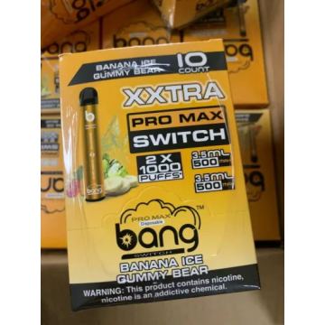 Bang à chaud bang xxl stylo vape jetable en gros