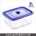 Caja de almacenamiento de vidrio Pyrex con tapa hermética