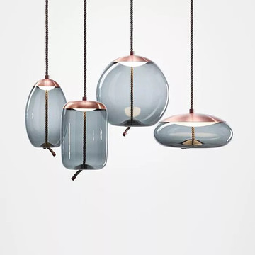 INSHINE Clear Globe Pendant Light Fixtures