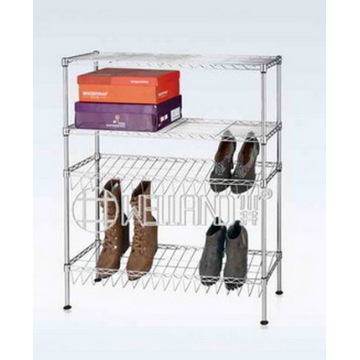 Ajustable 4 capas de diseño especial de zapatos de acero Rack (CJ-C1202)