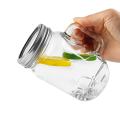 480ml Clear Glass Mason Jar With Handle