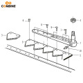 Agricultural Parts BCS Lawn Mower Blade knife section