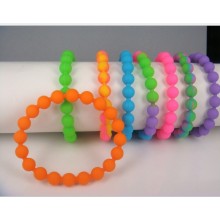 Rubber Beaded Bracelet, Fashion Silicone Wristband (GZHY-SW-018)
