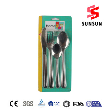 Supermarket Stainless Steel Cutlery Color Card  Set