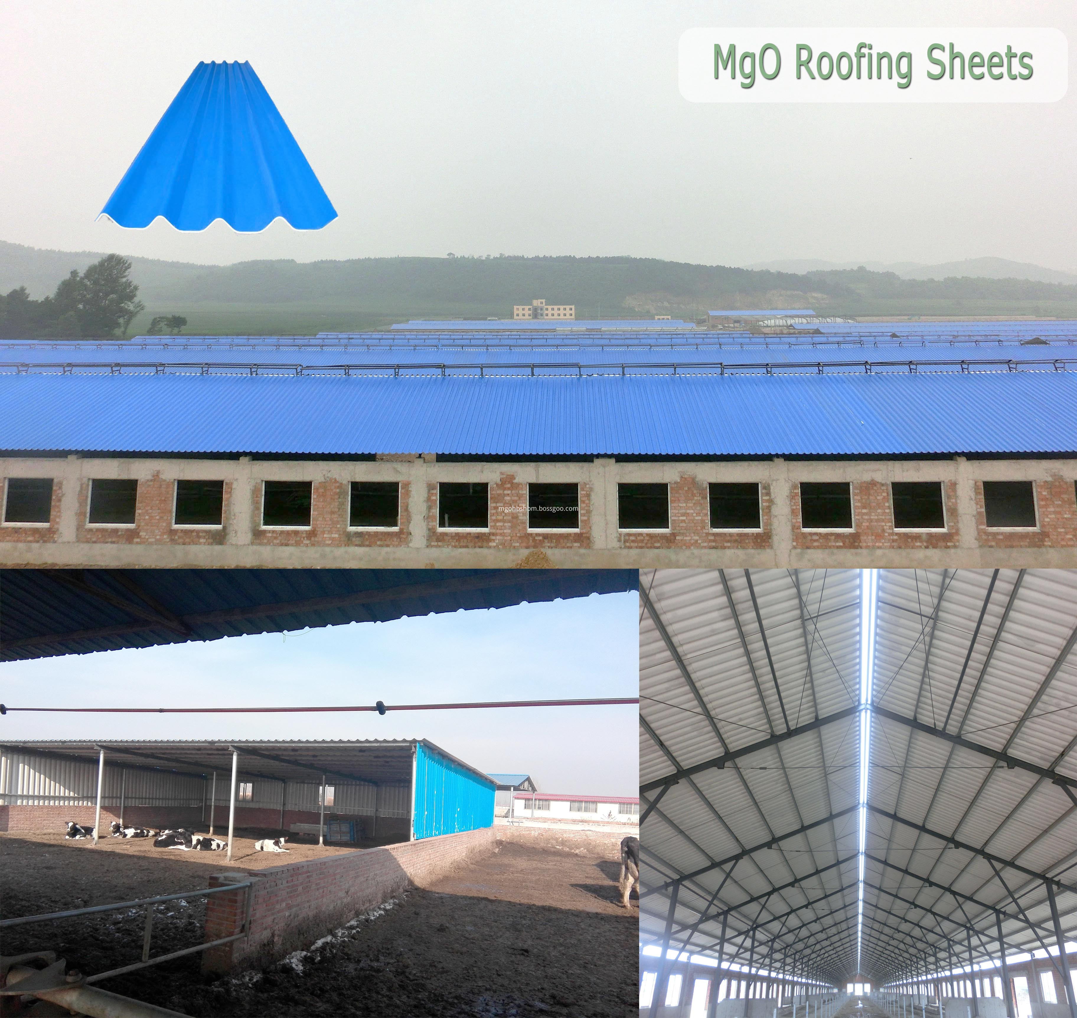 Sound&heat Insulation Impact Resistant MgO Roof Sheets