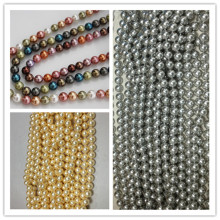 8 milímetros Perfect Round Shell Loose Perles Large Hole Pearl Beads