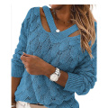 Women's V Neck Pullover Sweater