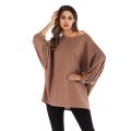 Lady Bat Long Sleeve Woman Plus Size Blouse