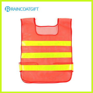 Orange Mesh High Visibility Reflective Stripe Safety Vest