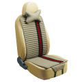 Car Seat Cover Flat Shape Double Sides Use with Checked Linen and Pleuche-Red