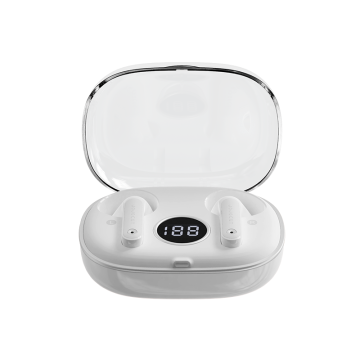 Fones de ouvido sem fio Bluetooth 5.1 com display de bateria LED