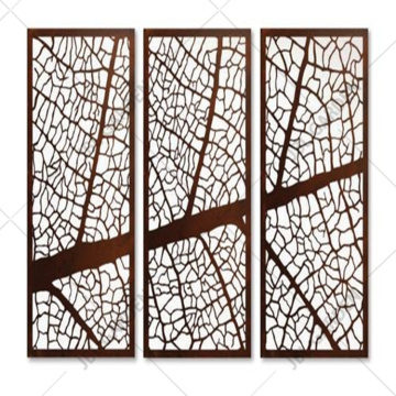 Cerca decorativa de piscina de aço corten