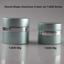 50g runde Form Aluminium Creme Glas
