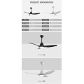 Nordic Contemporary Finished ABS ceiling fan