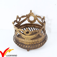 Chá Light Metal Crown Candle Holder Preços