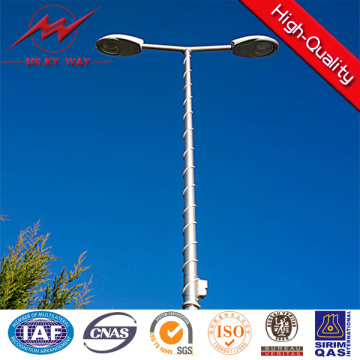 Hot DIP Galvanized Round 12m Steel Pole Lighting Pole